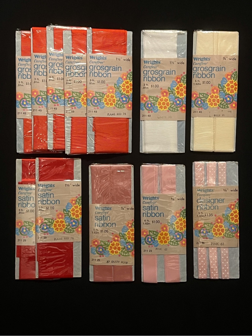 vintage ribbon lot